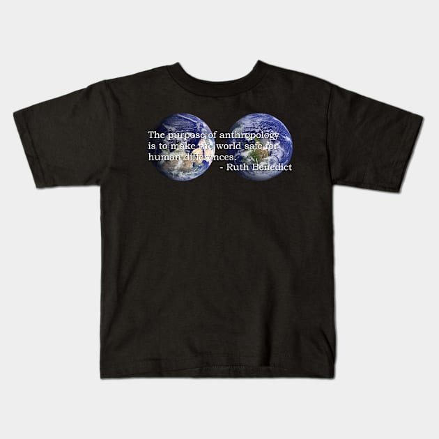 The Purpose of Anthropology Kids T-Shirt by Kryptozodiac